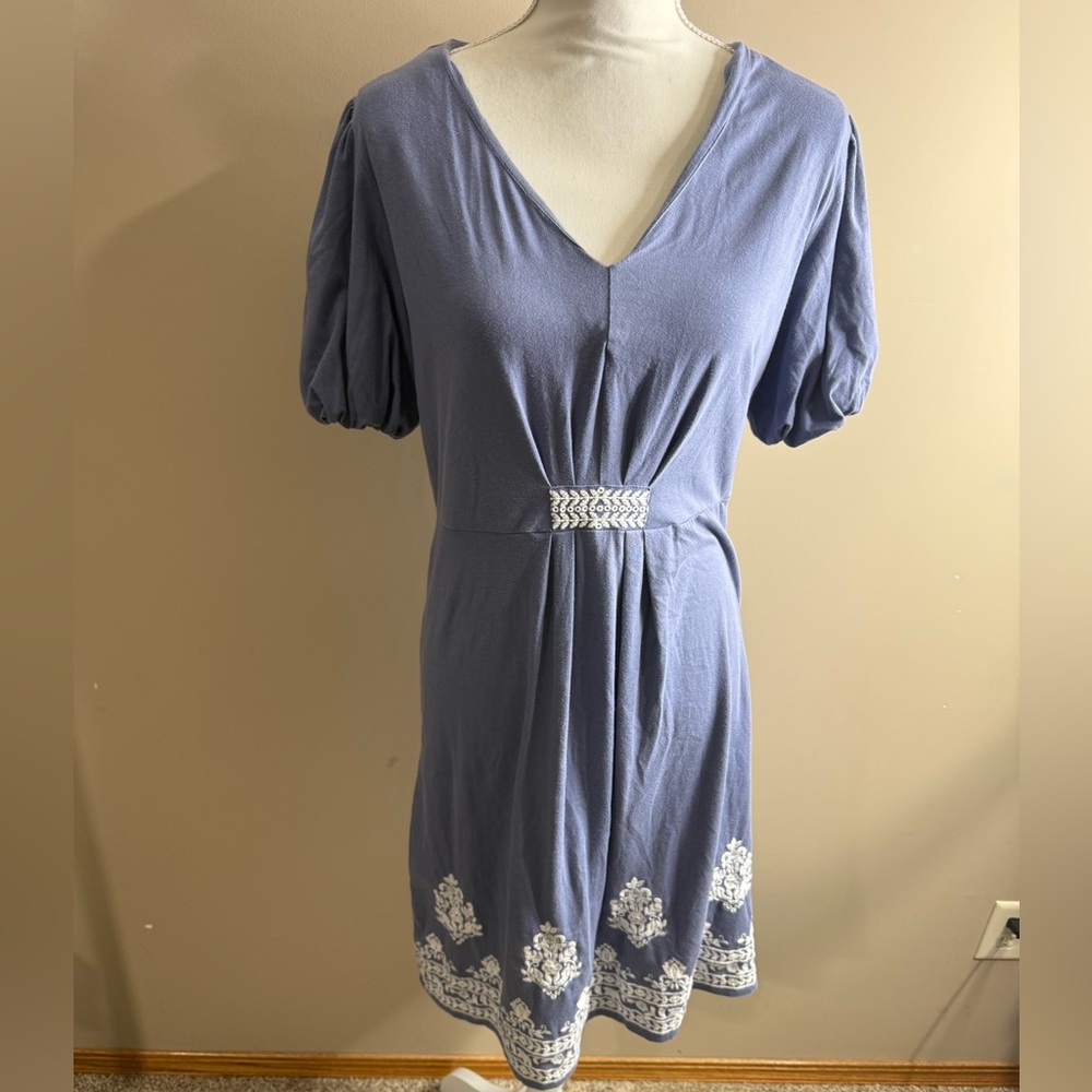 Garnet Hill Soft Blue dress size small